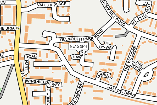 NE15 9PH map - OS OpenMap – Local (Ordnance Survey) NE15 9PH map - OS OpenMap – Local (Ordnance Survey)