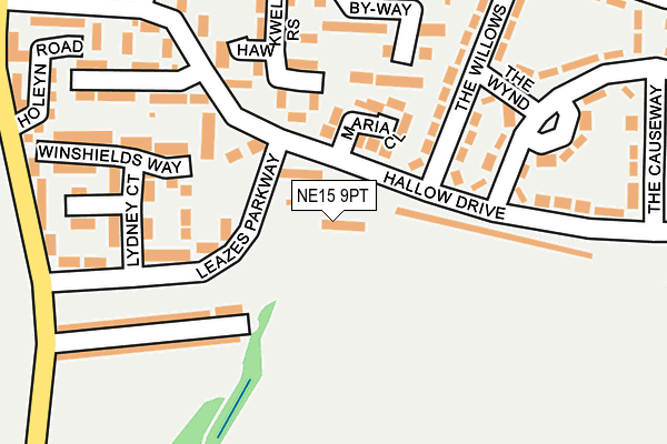 NE15 9PT map - OS OpenMap – Local (Ordnance Survey) NE15 9PT map - OS OpenMap – Local (Ordnance Survey)