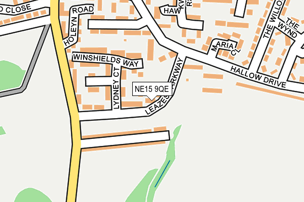 NE15 9QE map - OS OpenMap – Local (Ordnance Survey) NE15 9QE map - OS OpenMap – Local (Ordnance Survey)