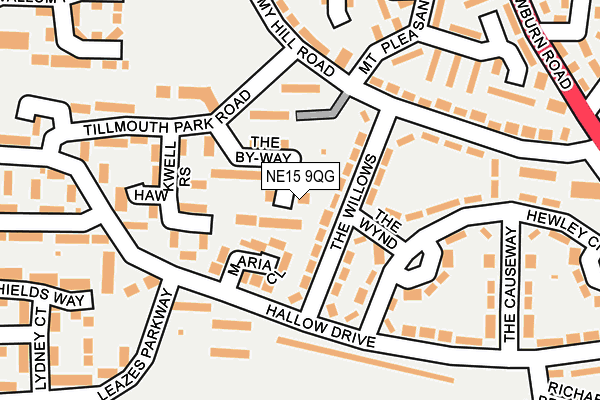 NE15 9QG map - OS OpenMap – Local (Ordnance Survey) NE15 9QG map - OS OpenMap – Local (Ordnance Survey)