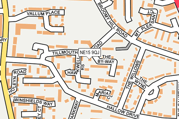 NE15 9QJ map - OS OpenMap – Local (Ordnance Survey) NE15 9QJ map - OS OpenMap – Local (Ordnance Survey)