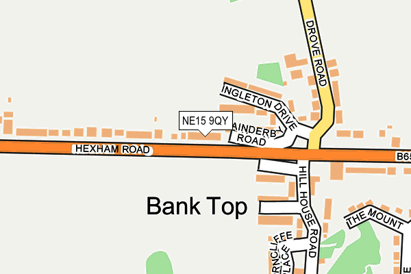 NE15 9QY map - OS OpenMap – Local (Ordnance Survey) NE15 9QY map - OS OpenMap – Local (Ordnance Survey)