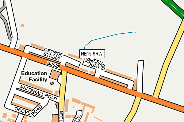NE15 9RW map - OS OpenMap – Local (Ordnance Survey) NE15 9RW map - OS OpenMap – Local (Ordnance Survey)