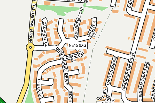 NE15 9XG map - OS OpenMap – Local (Ordnance Survey) NE15 9XG map - OS OpenMap – Local (Ordnance Survey)