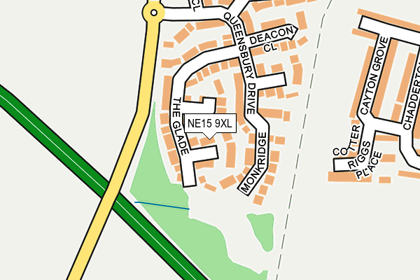 NE15 9XL map - OS OpenMap – Local (Ordnance Survey) NE15 9XL map - OS OpenMap – Local (Ordnance Survey)