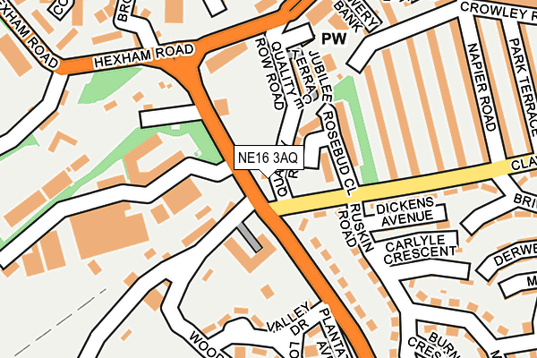 NE16 3AQ map - OS OpenMap – Local (Ordnance Survey) NE16 3AQ map - OS OpenMap – Local (Ordnance Survey)