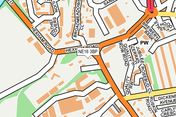 NE16 3BP map - OS OpenMap – Local (Ordnance Survey) NE16 3BP map - OS OpenMap – Local (Ordnance Survey)
