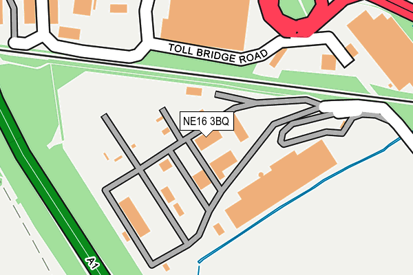 NE16 3BQ map - OS OpenMap – Local (Ordnance Survey) NE16 3BQ map - OS OpenMap – Local (Ordnance Survey)