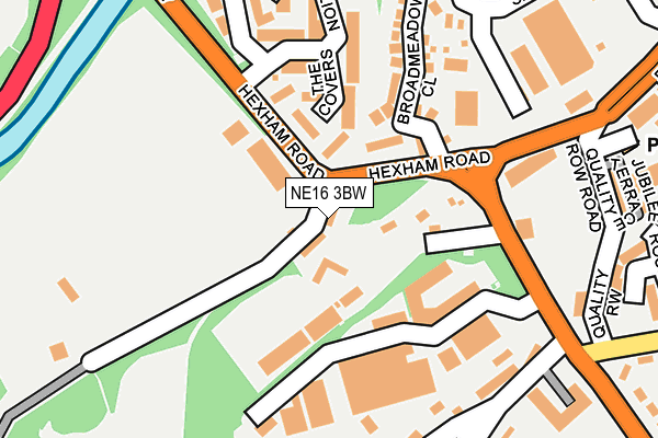 NE16 3BW map - OS OpenMap – Local (Ordnance Survey) NE16 3BW map - OS OpenMap – Local (Ordnance Survey)