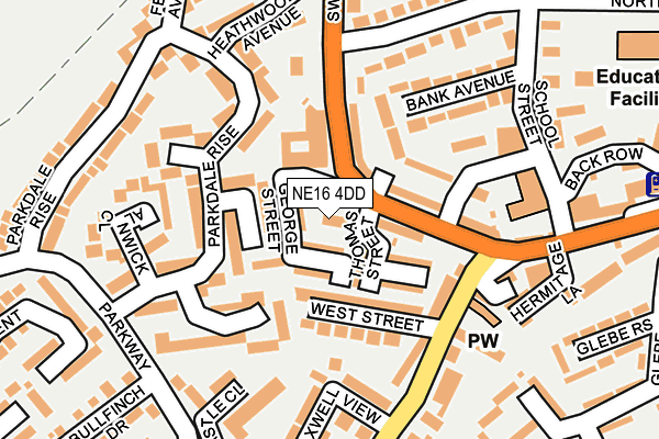 NE16 4DD map - OS OpenMap – Local (Ordnance Survey) NE16 4DD map - OS OpenMap – Local (Ordnance Survey)