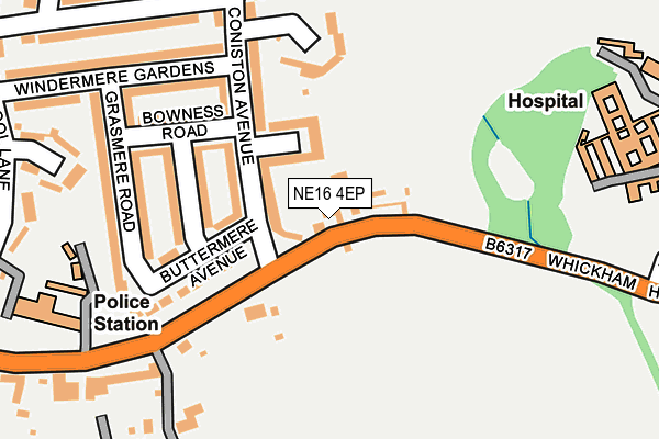 NE16 4EP map - OS OpenMap – Local (Ordnance Survey) NE16 4EP map - OS OpenMap – Local (Ordnance Survey)