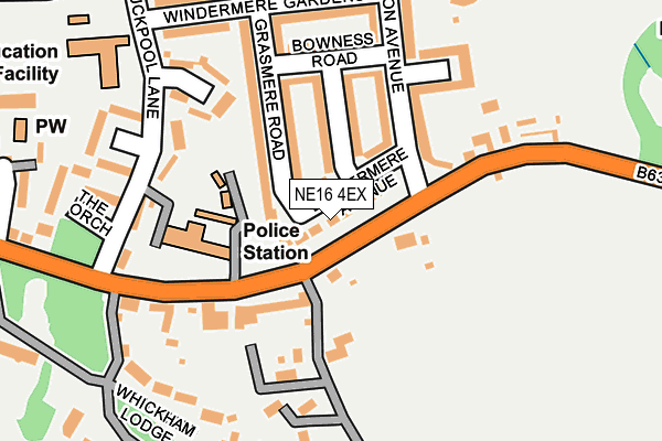 NE16 4EX map - OS OpenMap – Local (Ordnance Survey) NE16 4EX map - OS OpenMap – Local (Ordnance Survey)