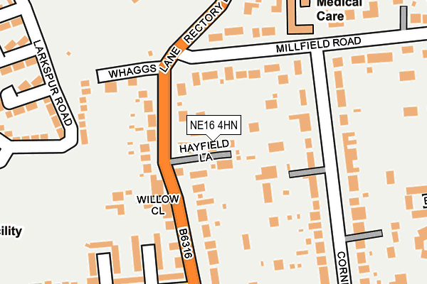 NE16 4HN map - OS OpenMap – Local (Ordnance Survey) NE16 4HN map - OS OpenMap – Local (Ordnance Survey)