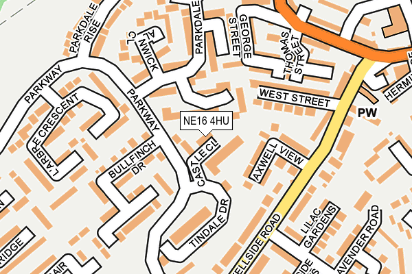 NE16 4HU map - OS OpenMap – Local (Ordnance Survey) NE16 4HU map - OS OpenMap – Local (Ordnance Survey)