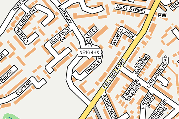 NE16 4HX map - OS OpenMap – Local (Ordnance Survey) NE16 4HX map - OS OpenMap – Local (Ordnance Survey)