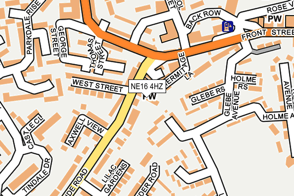 NE16 4HZ map - OS OpenMap – Local (Ordnance Survey) NE16 4HZ map - OS OpenMap – Local (Ordnance Survey)