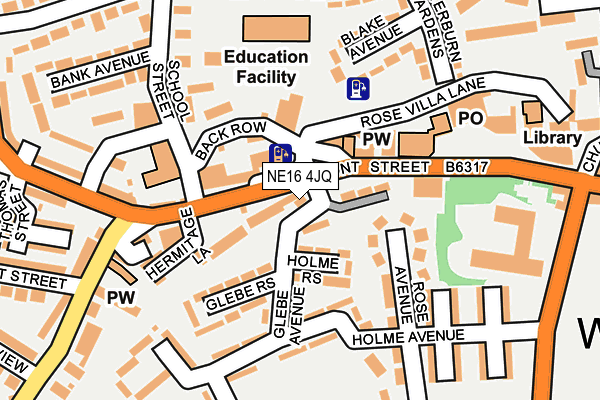 NE16 4JQ map - OS OpenMap – Local (Ordnance Survey) NE16 4JQ map - OS OpenMap – Local (Ordnance Survey)