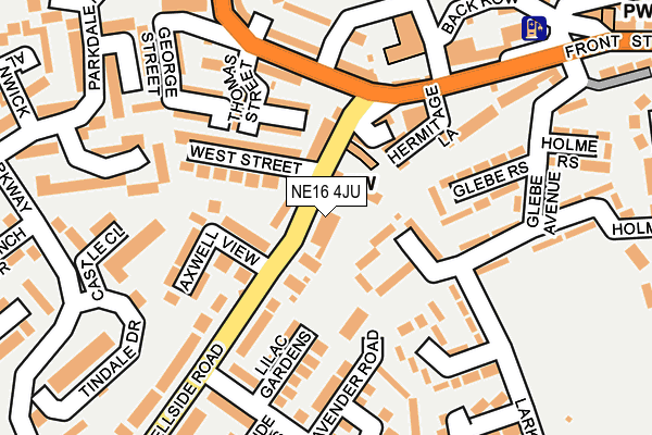 NE16 4JU map - OS OpenMap – Local (Ordnance Survey) NE16 4JU map - OS OpenMap – Local (Ordnance Survey)