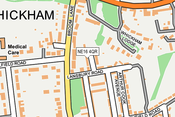 NE16 4QR map - OS OpenMap – Local (Ordnance Survey) NE16 4QR map - OS OpenMap – Local (Ordnance Survey)
