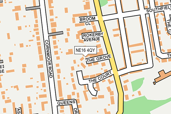 NE16 4QY map - OS OpenMap – Local (Ordnance Survey) NE16 4QY map - OS OpenMap – Local (Ordnance Survey)