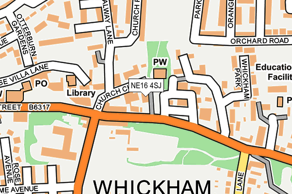 NE16 4SJ map - OS OpenMap – Local (Ordnance Survey) NE16 4SJ map - OS OpenMap – Local (Ordnance Survey)
