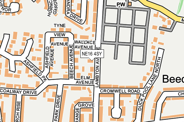NE16 4SY map - OS OpenMap – Local (Ordnance Survey) NE16 4SY map - OS OpenMap – Local (Ordnance Survey)