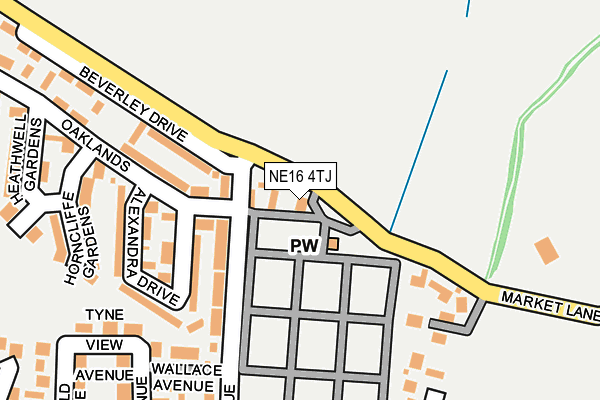 NE16 4TJ map - OS OpenMap – Local (Ordnance Survey) NE16 4TJ map - OS OpenMap – Local (Ordnance Survey)