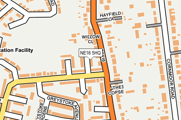 NE16 5HQ map - OS OpenMap – Local (Ordnance Survey) NE16 5HQ map - OS OpenMap – Local (Ordnance Survey)