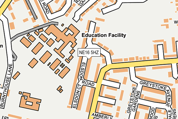 NE16 5HZ map - OS OpenMap – Local (Ordnance Survey) NE16 5HZ map - OS OpenMap – Local (Ordnance Survey)