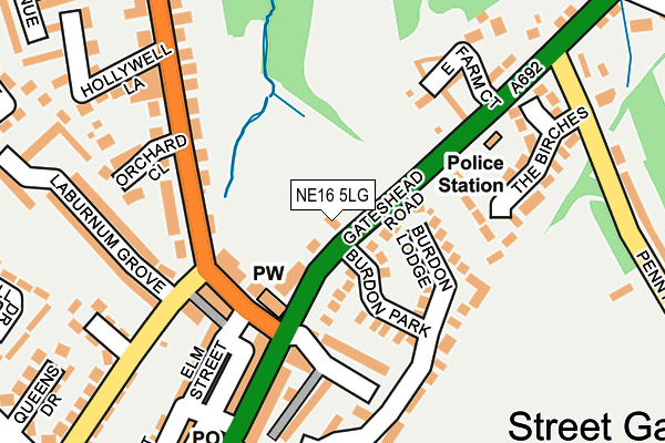 NE16 5LG map - OS OpenMap – Local (Ordnance Survey) NE16 5LG map - OS OpenMap – Local (Ordnance Survey)