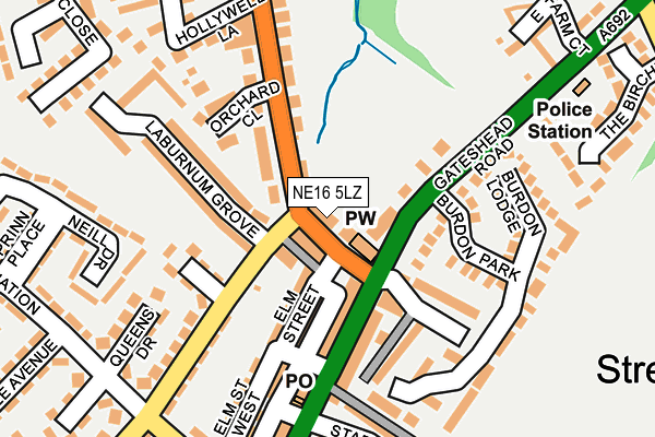 NE16 5LZ map - OS OpenMap – Local (Ordnance Survey) NE16 5LZ map - OS OpenMap – Local (Ordnance Survey)