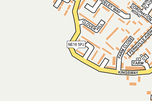 NE16 5PJ map - OS OpenMap – Local (Ordnance Survey) NE16 5PJ map - OS OpenMap – Local (Ordnance Survey)
