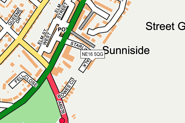 NE16 5QG map - OS OpenMap – Local (Ordnance Survey) NE16 5QG map - OS OpenMap – Local (Ordnance Survey)