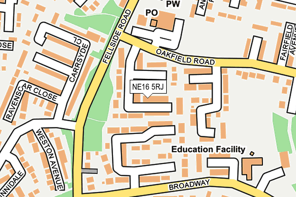 NE16 5RJ map - OS OpenMap – Local (Ordnance Survey) NE16 5RJ map - OS OpenMap – Local (Ordnance Survey)