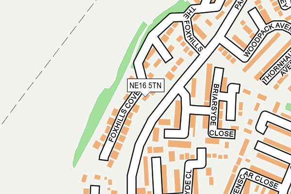 NE16 5TN map - OS OpenMap – Local (Ordnance Survey) NE16 5TN map - OS OpenMap – Local (Ordnance Survey)