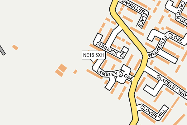 NE16 5XH map - OS OpenMap – Local (Ordnance Survey) NE16 5XH map - OS OpenMap – Local (Ordnance Survey)