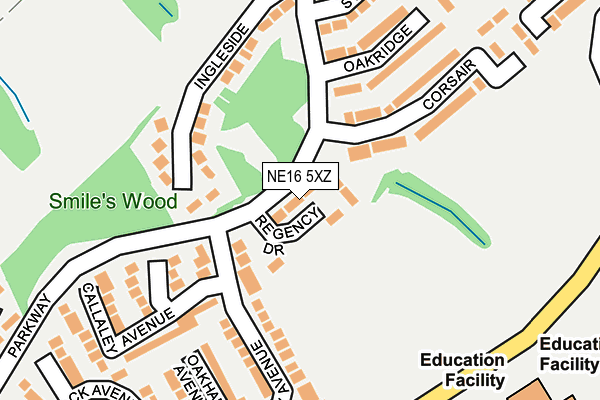 NE16 5XZ map - OS OpenMap – Local (Ordnance Survey) NE16 5XZ map - OS OpenMap – Local (Ordnance Survey)