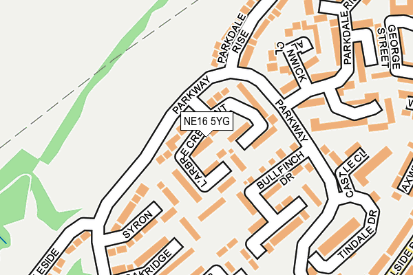 NE16 5YG map - OS OpenMap – Local (Ordnance Survey) NE16 5YG map - OS OpenMap – Local (Ordnance Survey)