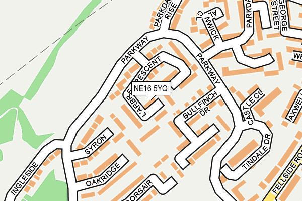 NE16 5YQ map - OS OpenMap – Local (Ordnance Survey) NE16 5YQ map - OS OpenMap – Local (Ordnance Survey)