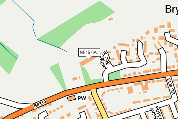 NE16 6AJ map - OS OpenMap – Local (Ordnance Survey) NE16 6AJ map - OS OpenMap – Local (Ordnance Survey)