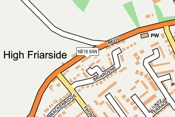 NE16 6AN map - OS OpenMap – Local (Ordnance Survey) NE16 6AN map - OS OpenMap – Local (Ordnance Survey)