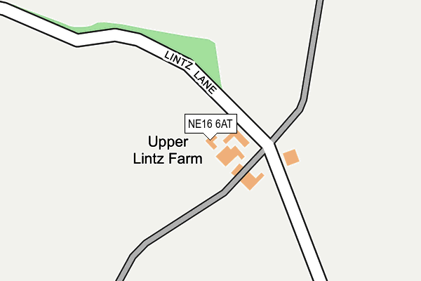 NE16 6AT map - OS OpenMap – Local (Ordnance Survey)