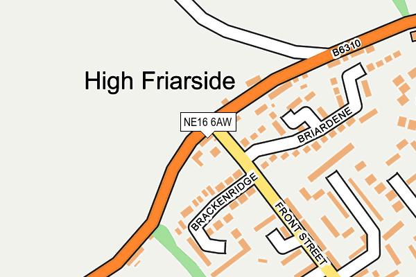 NE16 6AW map - OS OpenMap – Local (Ordnance Survey) NE16 6AW map - OS OpenMap – Local (Ordnance Survey)
