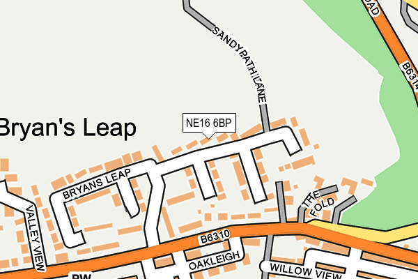 NE16 6BP map - OS OpenMap – Local (Ordnance Survey) NE16 6BP map - OS OpenMap – Local (Ordnance Survey)