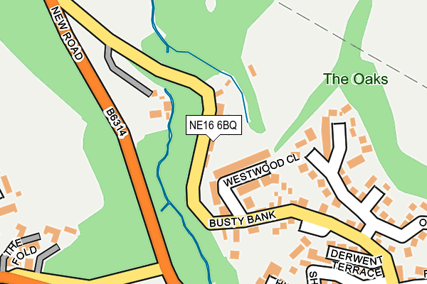 NE16 6BQ map - OS OpenMap – Local (Ordnance Survey) NE16 6BQ map - OS OpenMap – Local (Ordnance Survey)