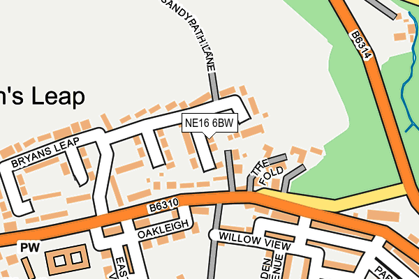 NE16 6BW map - OS OpenMap – Local (Ordnance Survey) NE16 6BW map - OS OpenMap – Local (Ordnance Survey)