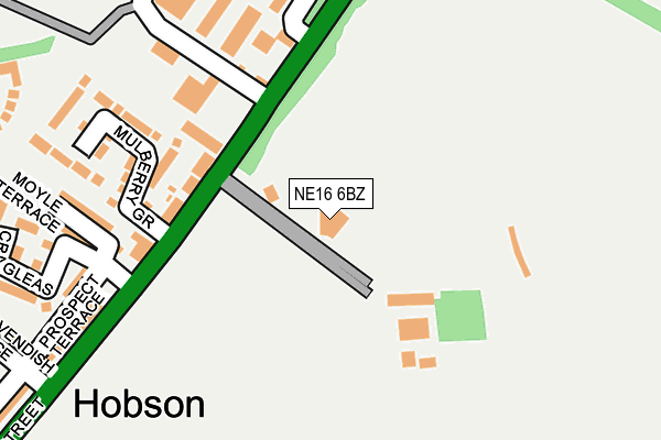 NE16 6BZ map - OS OpenMap – Local (Ordnance Survey) NE16 6BZ map - OS OpenMap – Local (Ordnance Survey)