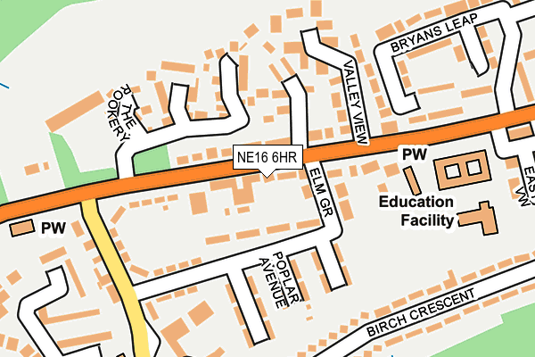 NE16 6HR map - OS OpenMap – Local (Ordnance Survey) NE16 6HR map - OS OpenMap – Local (Ordnance Survey)
