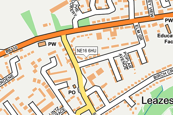 NE16 6HU map - OS OpenMap – Local (Ordnance Survey) NE16 6HU map - OS OpenMap – Local (Ordnance Survey)