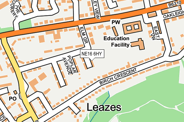 NE16 6HY map - OS OpenMap – Local (Ordnance Survey) NE16 6HY map - OS OpenMap – Local (Ordnance Survey)